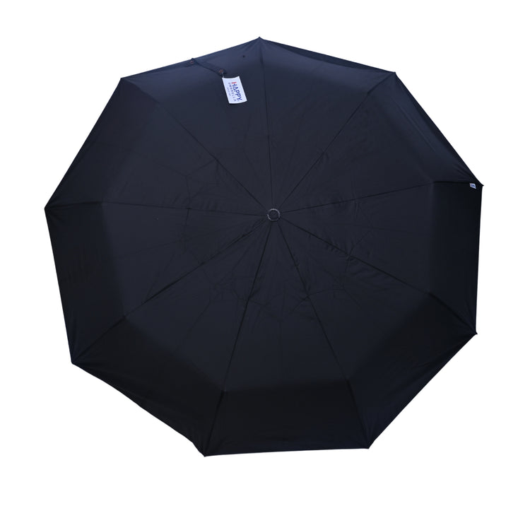 Black umbrella on a white background