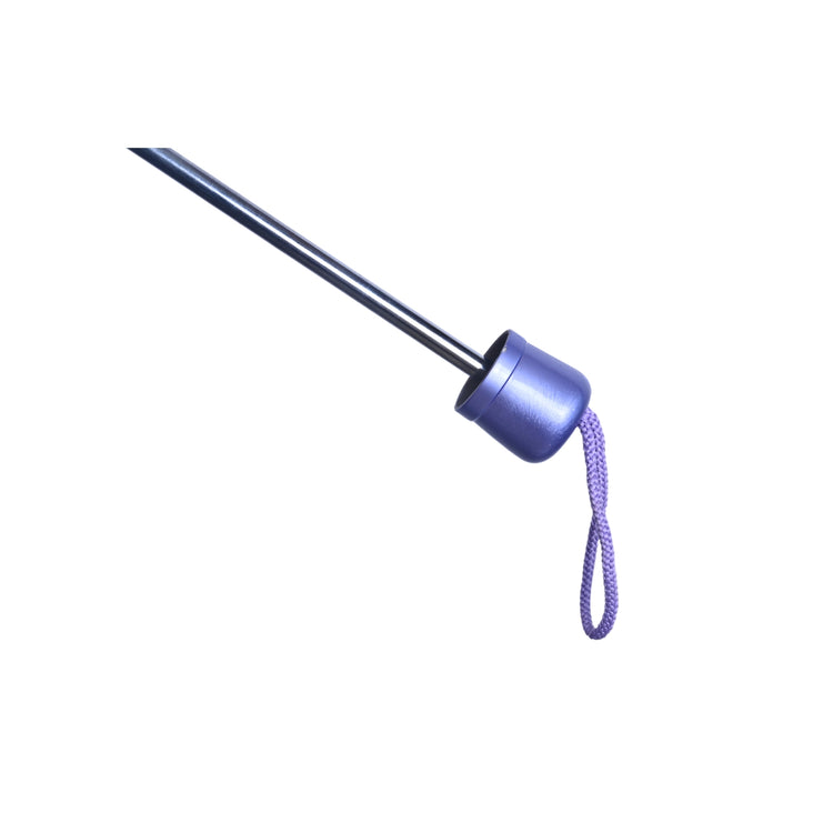 Light purple handle with a rope on a white background