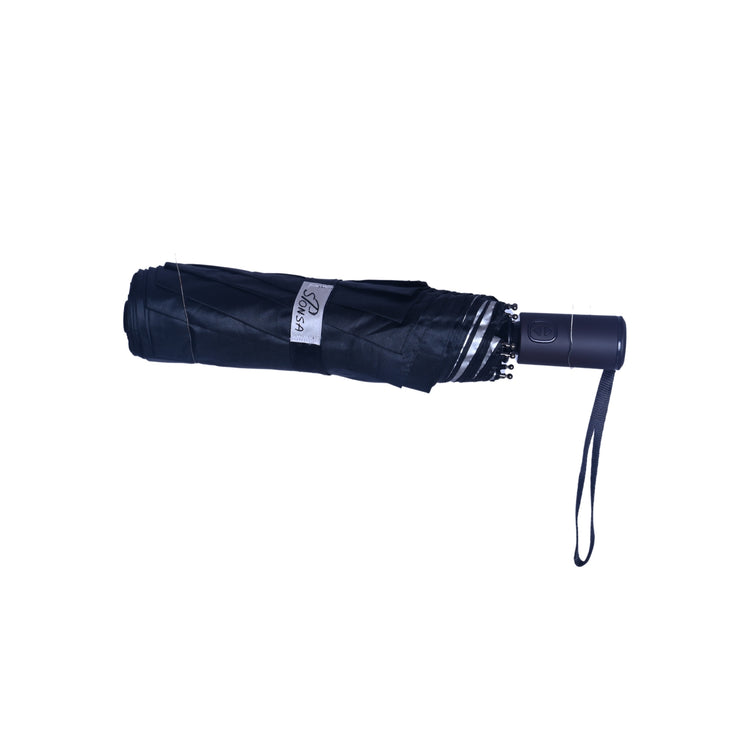 Black umbrella with white background