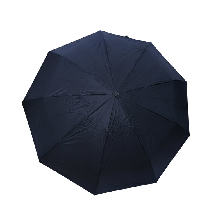 Black Silver umbrella on a white background