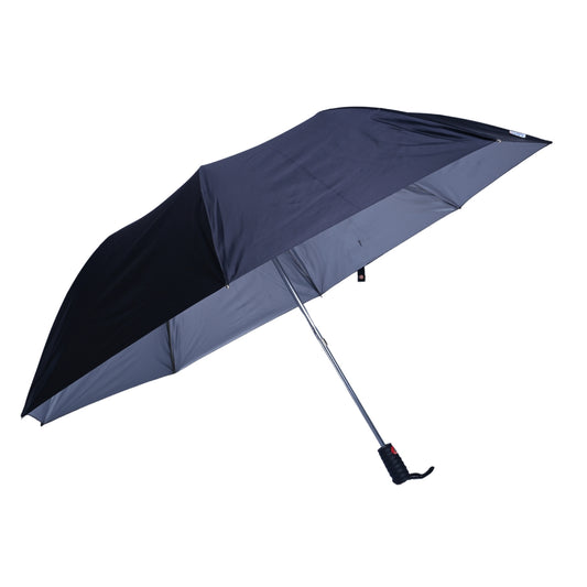 Black umbrella on a white background