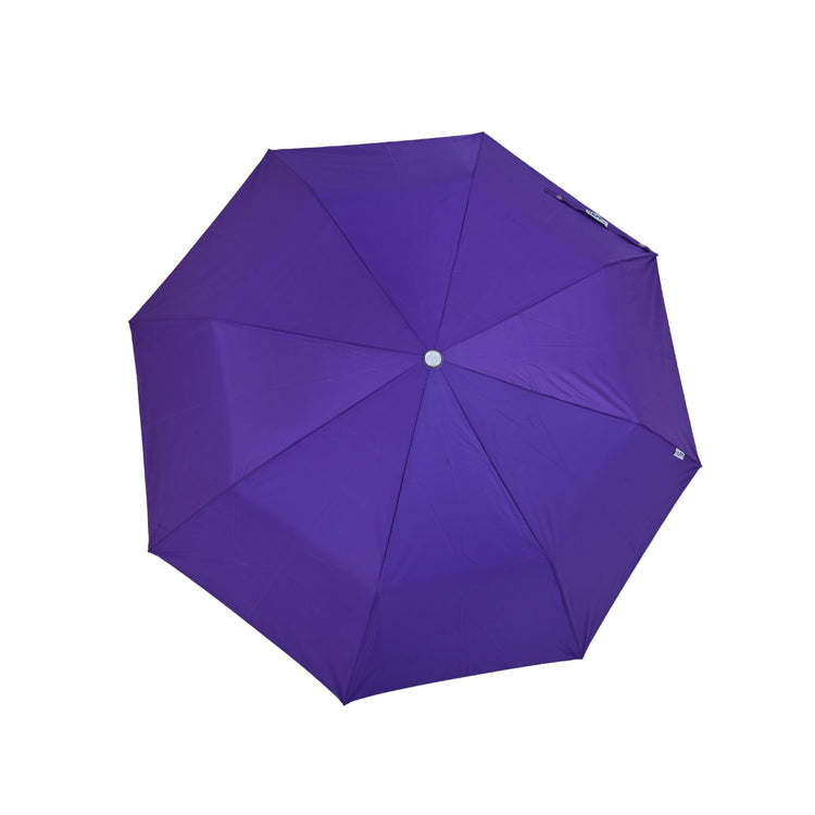 Royal purple umbrella on white background