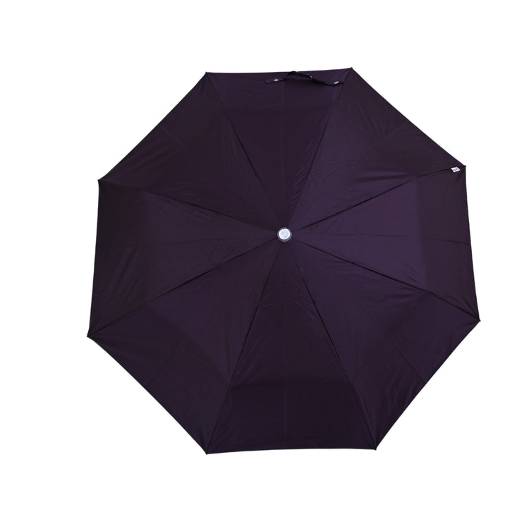 21.5X8 3 FOLD HAPPY MONO SILVER UMBRELLA