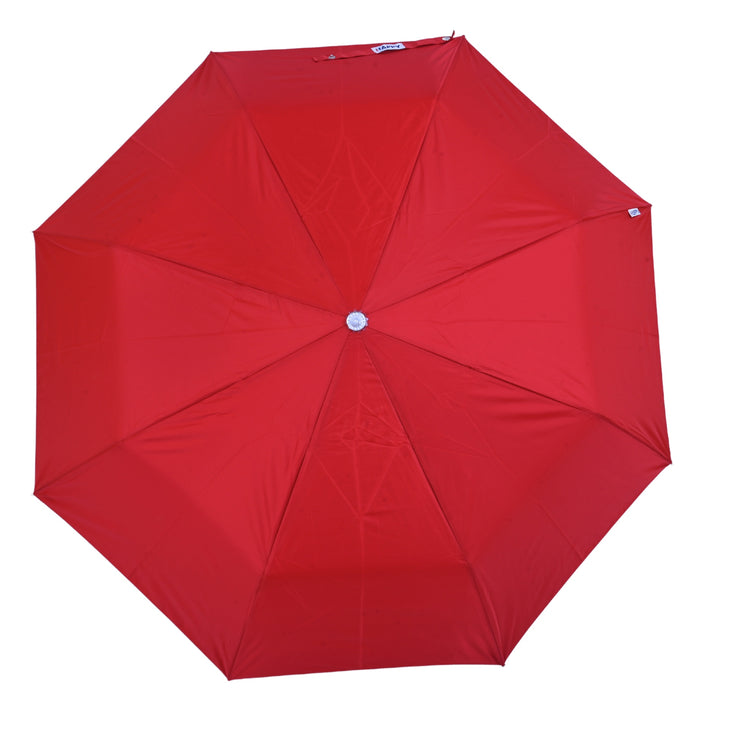 Orange umbrella on white background