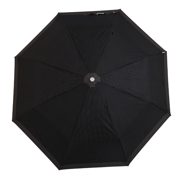 Green small checks umbrella on white background