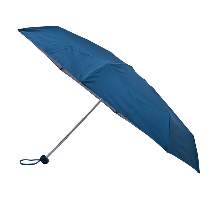 Prussian blue umbrella on white background