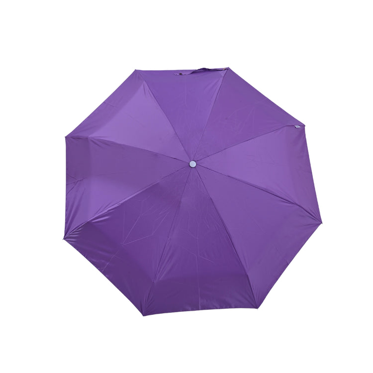 Purple umbrella on white background 