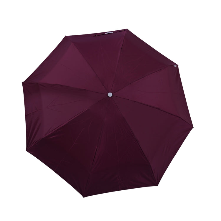 21X8 5 FOLD HAPPY MONO SILVER UMBRELLA
