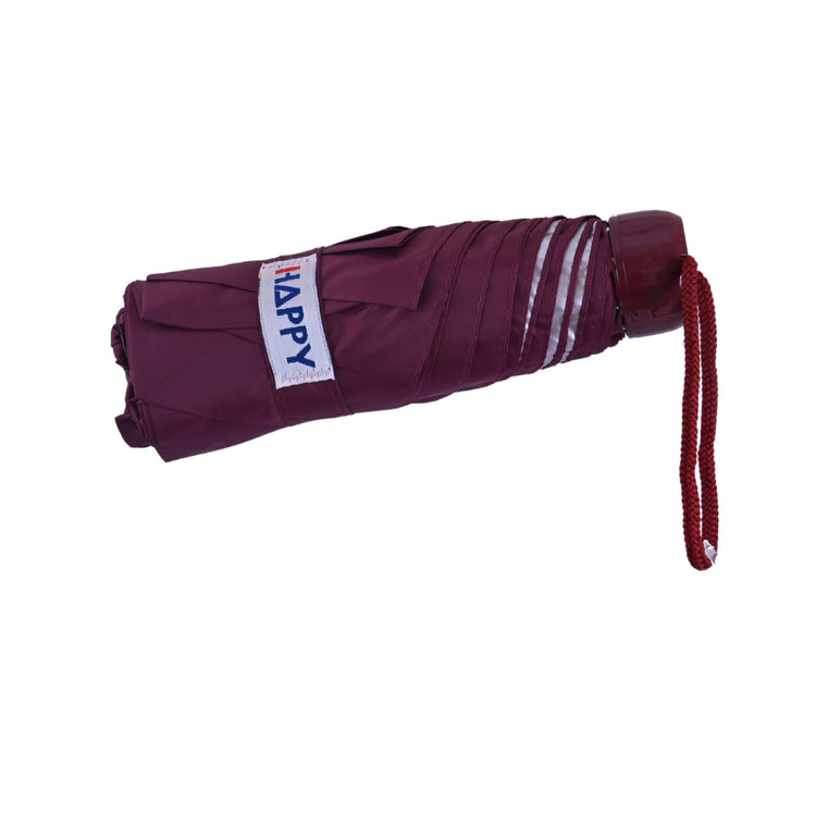 21X8 5 FOLD HAPPY MONO SILVER UMBRELLA