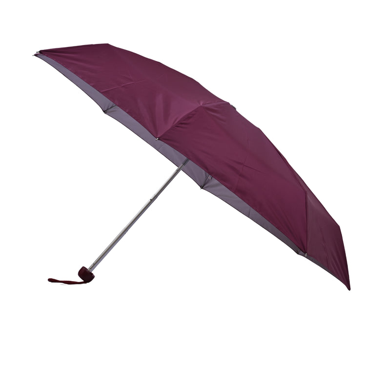 21X8 5 FOLD HAPPY MONO SILVER UMBRELLA