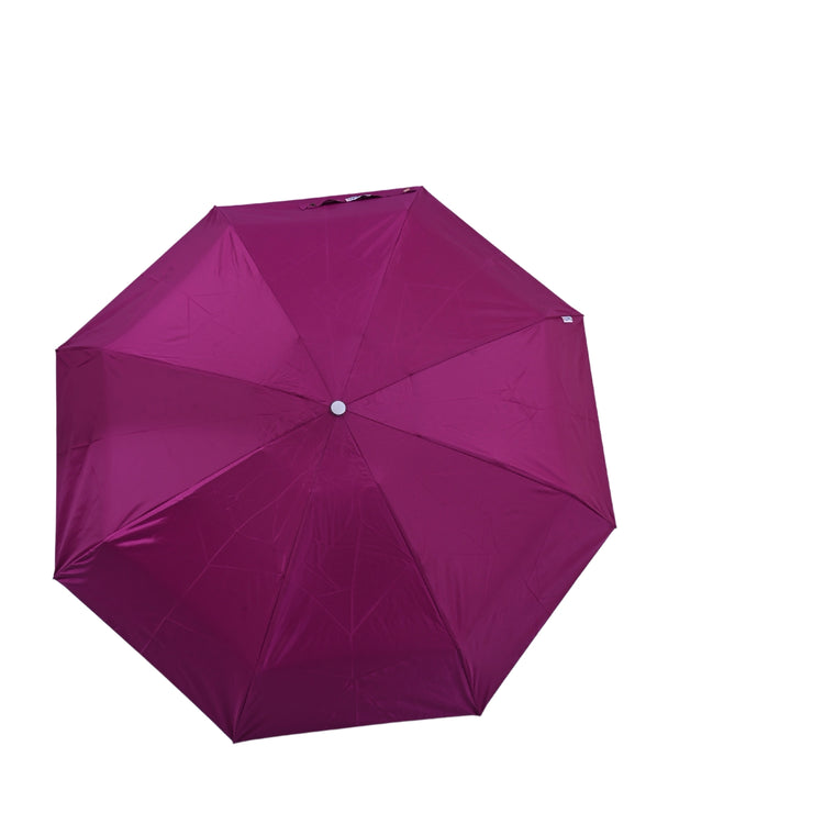 Dark raspberry umbrella on white background