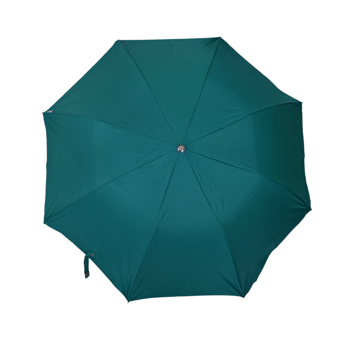 Blue umbrella on white background 